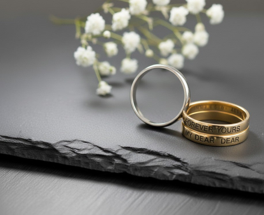 Forever Yours Band: Personalized Engraved Promise Ring in Sterling Silver