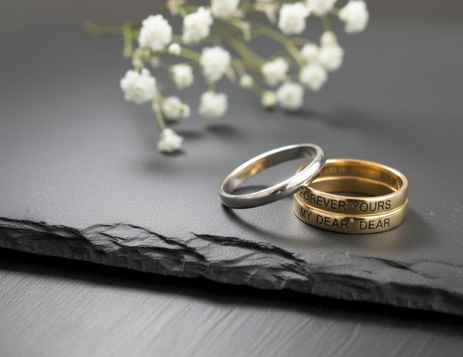 Forever Yours Band: Personalized Engraved Promise Ring in Sterling Silver